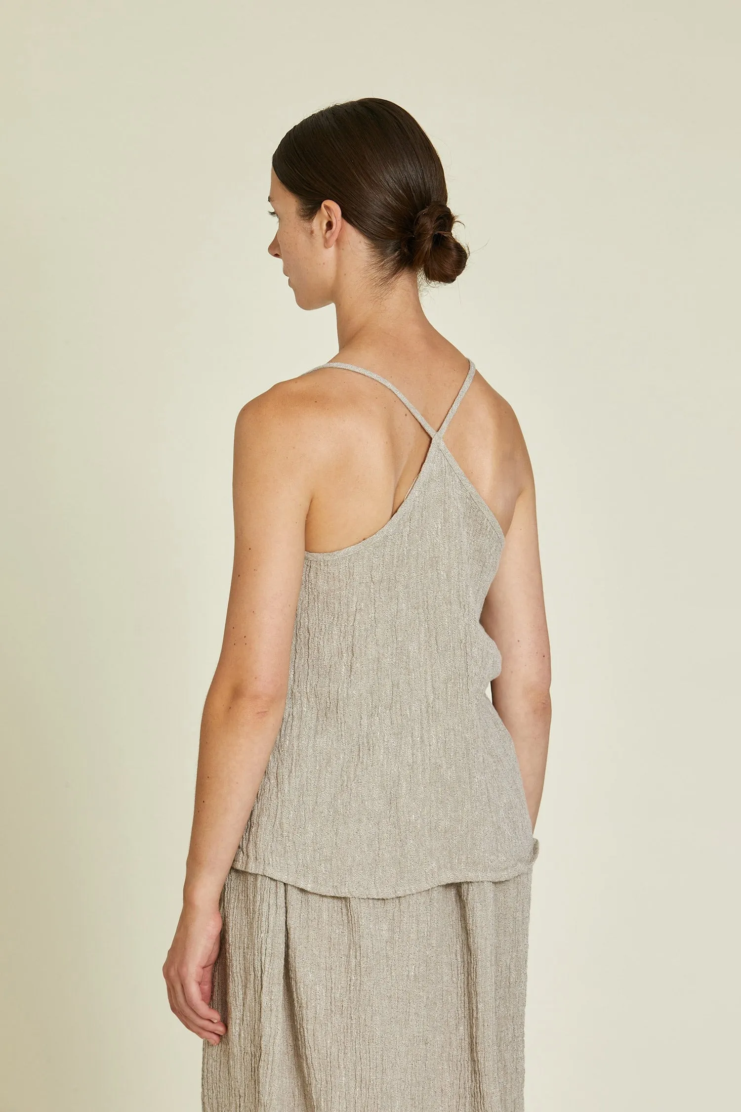 TEXTURED CAMISOLE / ASH / LP-TCM25 sold by Black Crane product image thumbnail 4