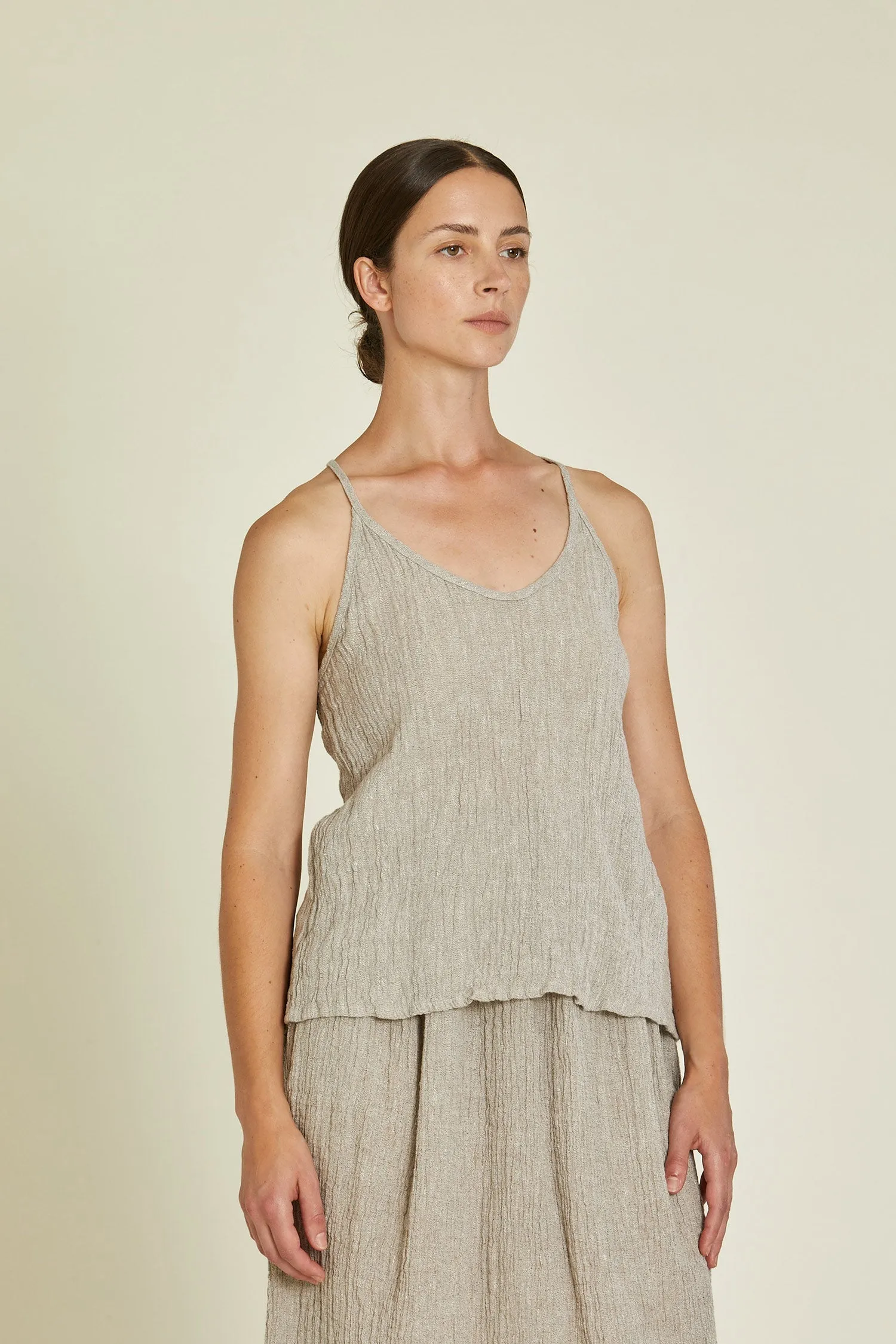 TEXTURED CAMISOLE / ASH / LP-TCM25 sold by Black Crane product image thumbnail 2