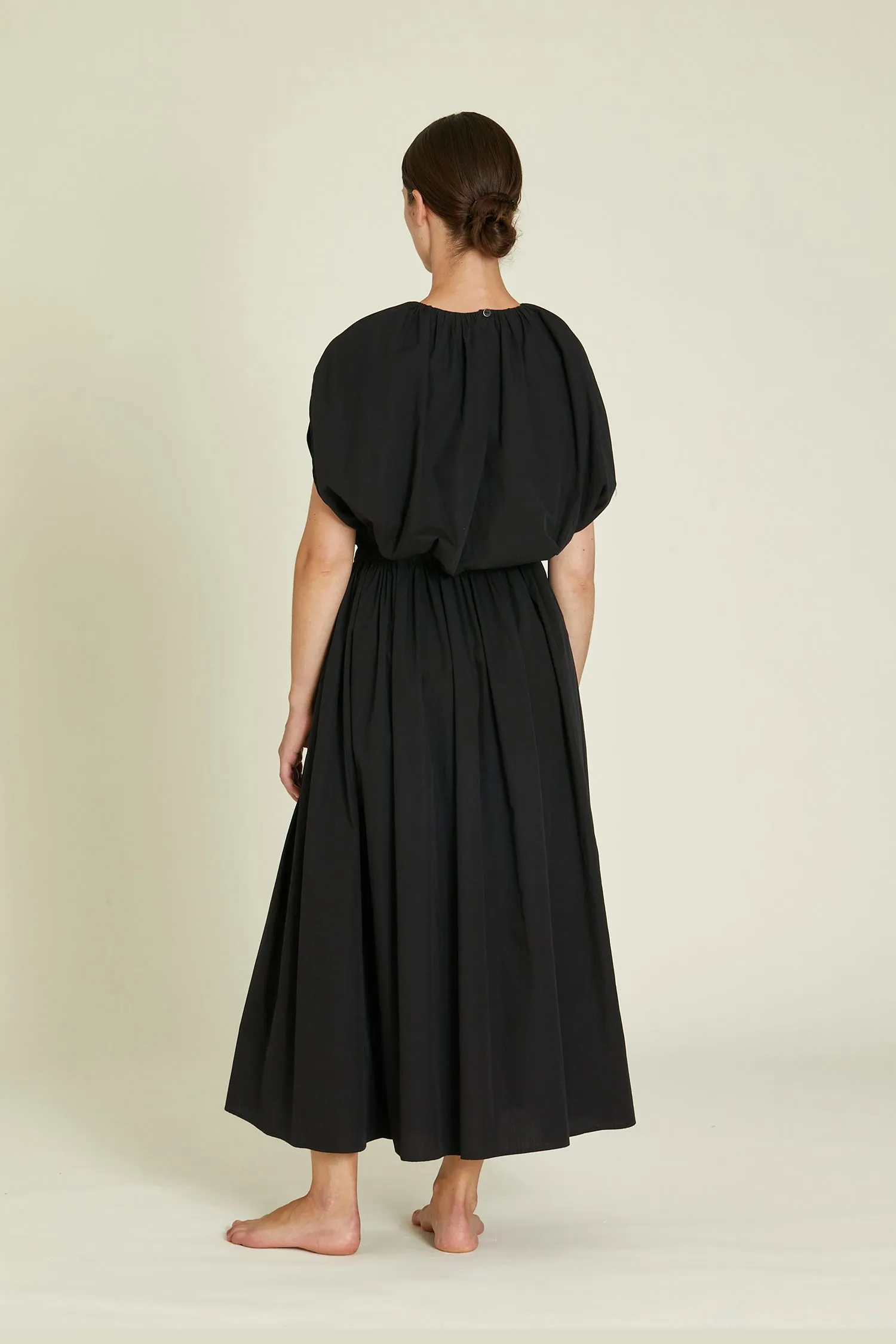 SHELL DRESS / BLACK / OCP-SHD10 (CONTRASTED STITCHES) sold by Black Crane product image thumbnail 5
