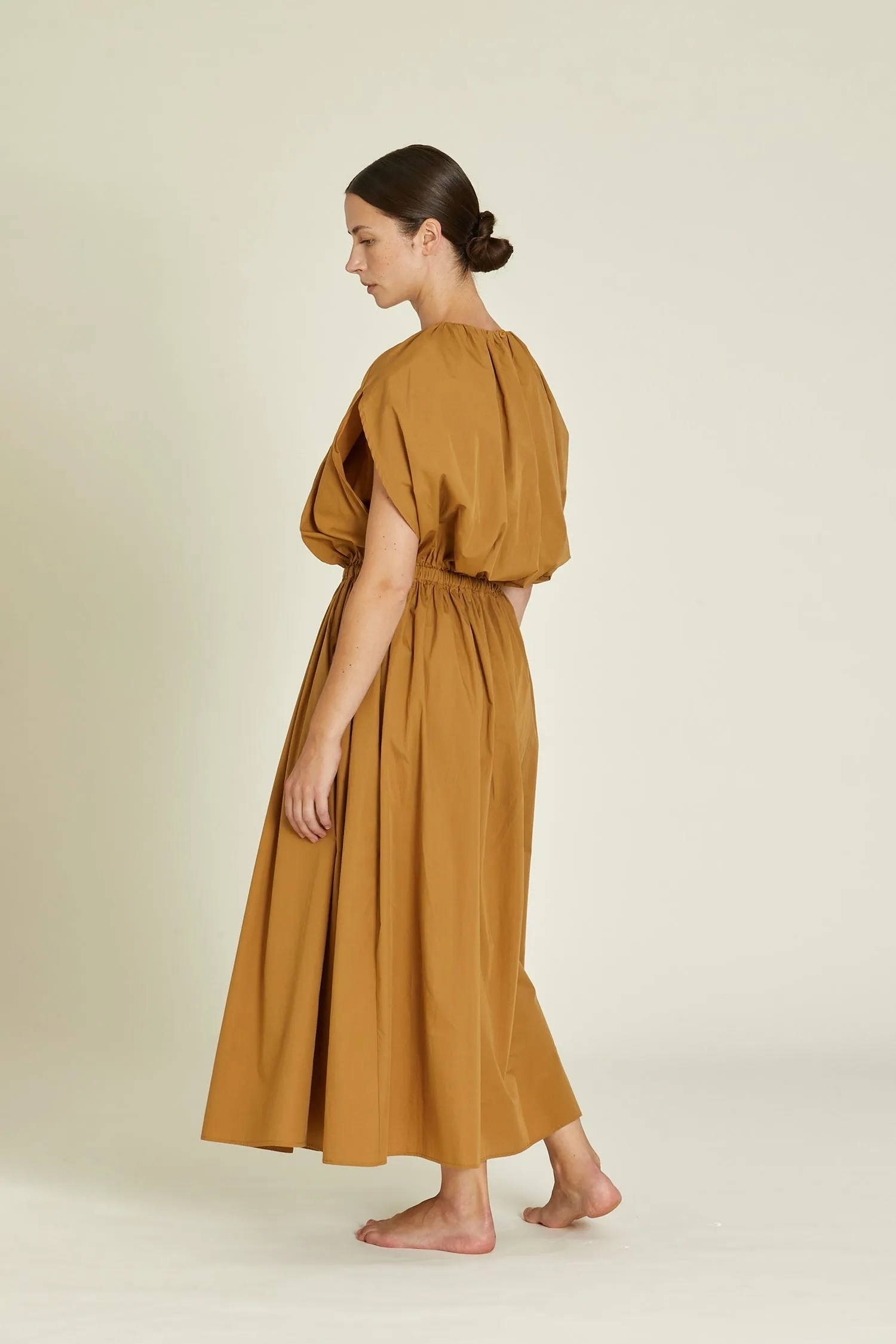 SHELL DRESS / CAMEL / OCP-SHD10 sold by Black Crane product image thumbnail 3