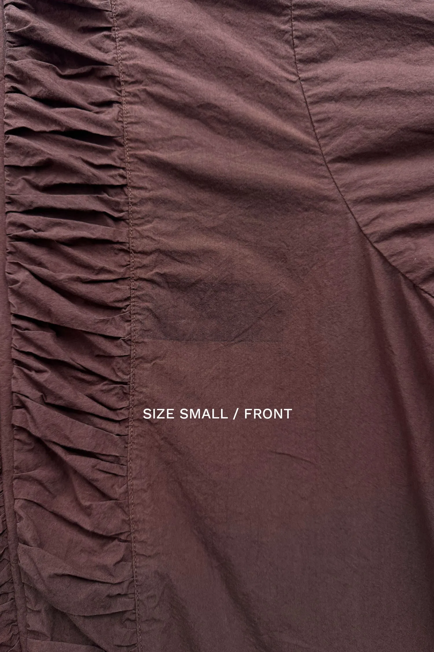 RUFFLED DRESS / CACAO / CK-FRD06 sold by Black Crane product image thumbnail 5