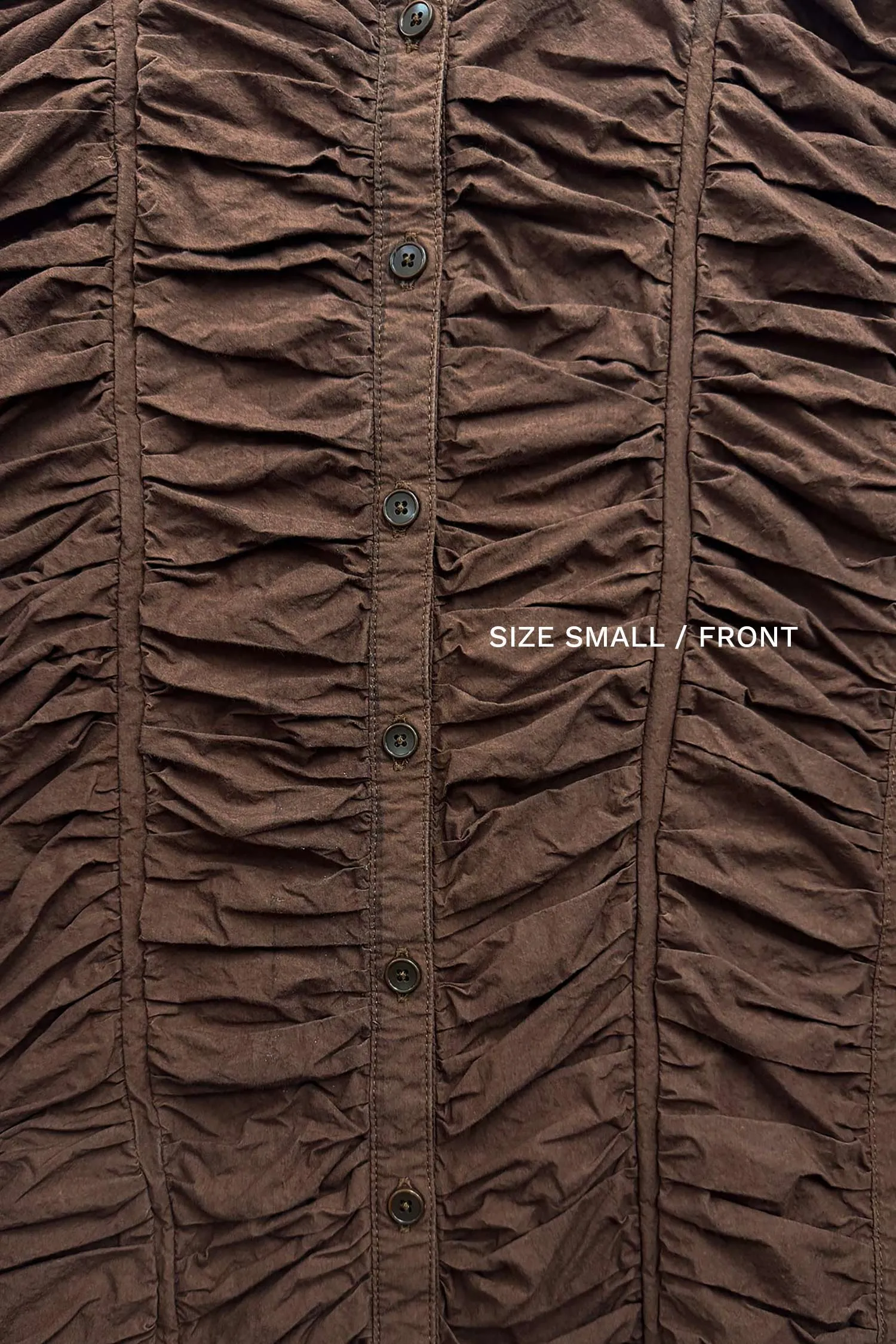 RUFFLED DRESS / CACAO / CK-FRD06 sold by Black Crane product image thumbnail 3