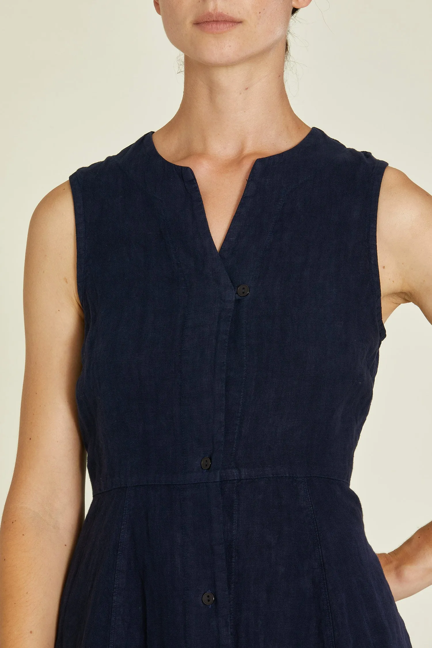 LEAF DRESS / INDIGO / L-LFD26 sold by Black Crane product image thumbnail 3