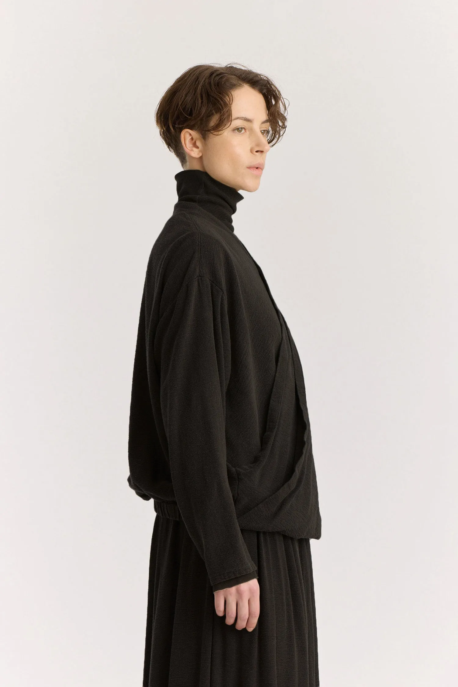 DRAPY SHIRTS / BLACK / RC-DPS01 (SMALL REPAIR) sold by Black Crane product image thumbnail 2