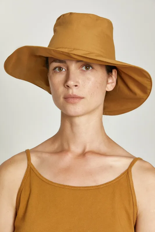 BENDABLE WEAVY HAT / CAMEL / OCP-WH28 made by Black Crane