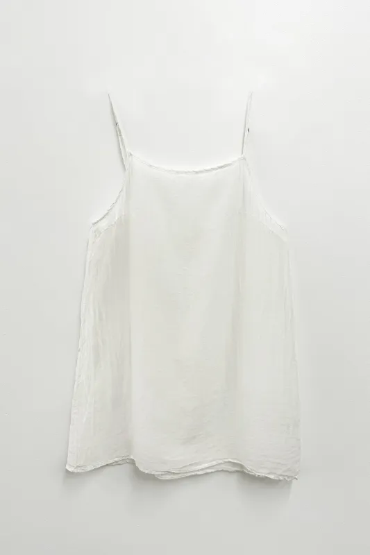 MIDI CAMI / WHITE made by Black Crane