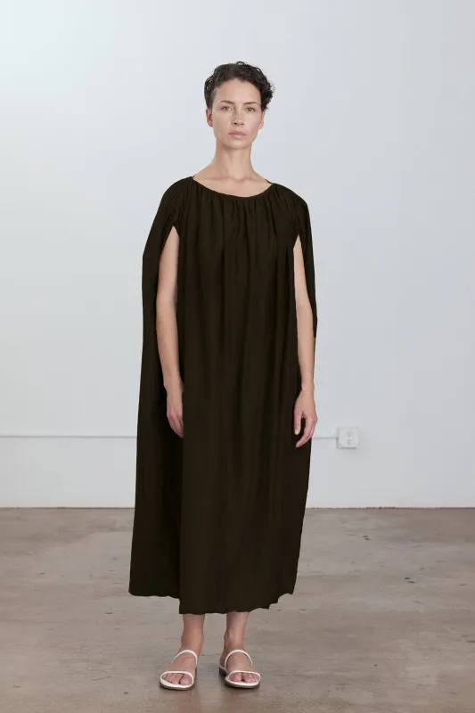 MONT BLANC DRESS / DARK CHOCO made by Black Crane