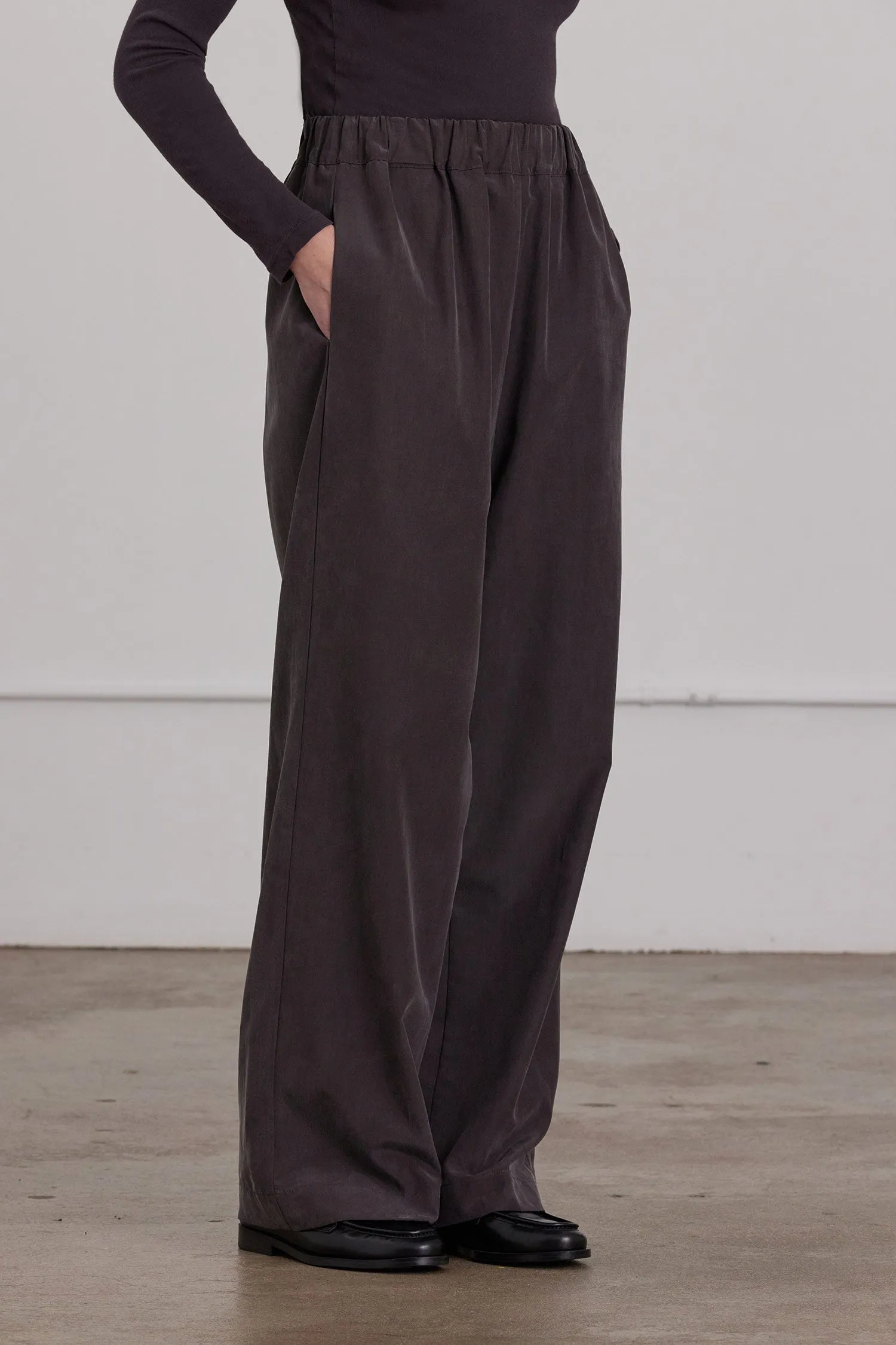 STRAIGHT PANTS / DK. PLUM sold by Black Crane product image thumbnail 3