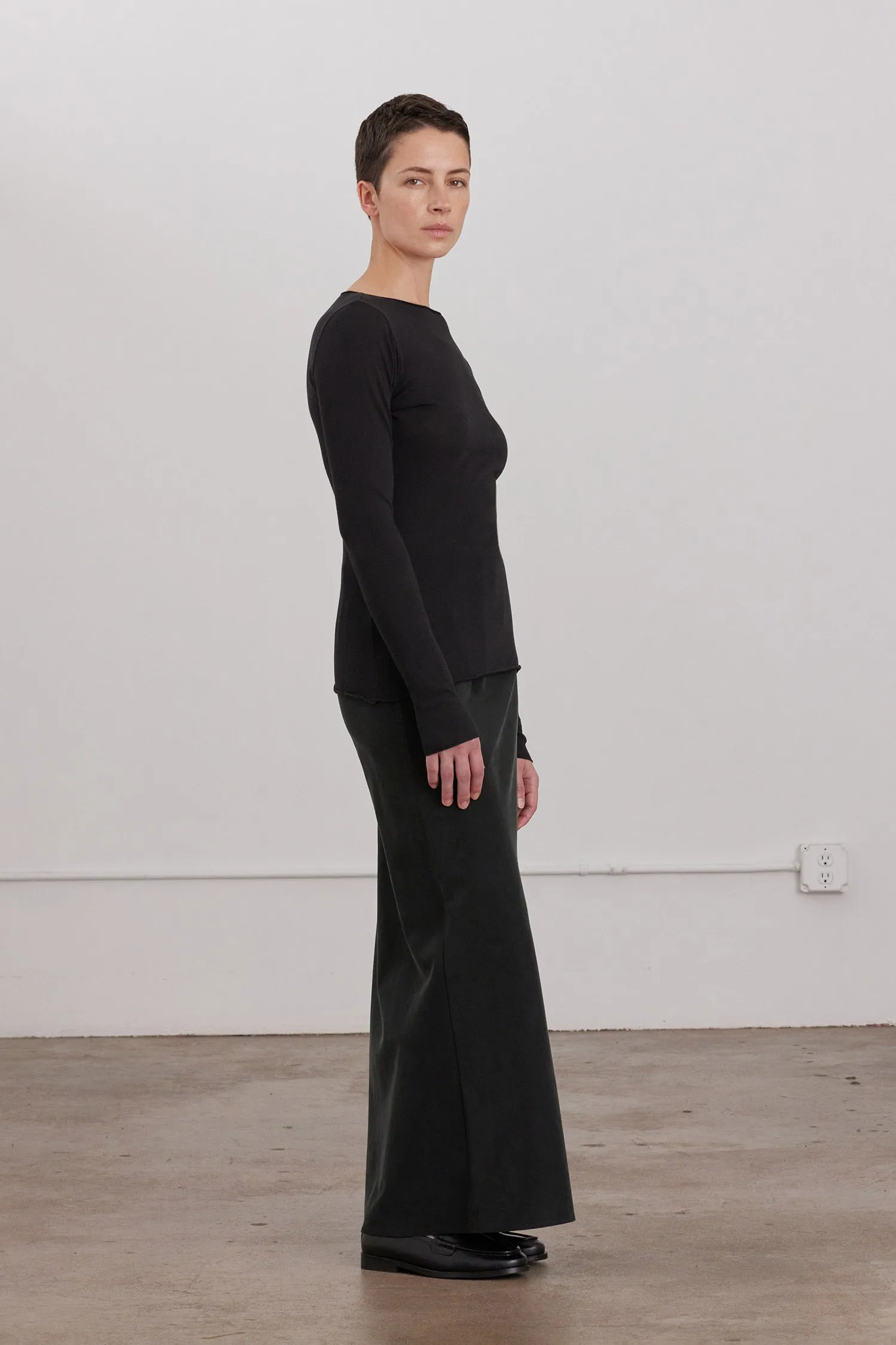 BIAS SKIRT / BLACK sold by Black Crane product image thumbnail 5