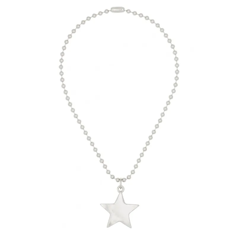 STAR PACHA NECKLACE - WHITE BRONZE made by Mondo Mondo