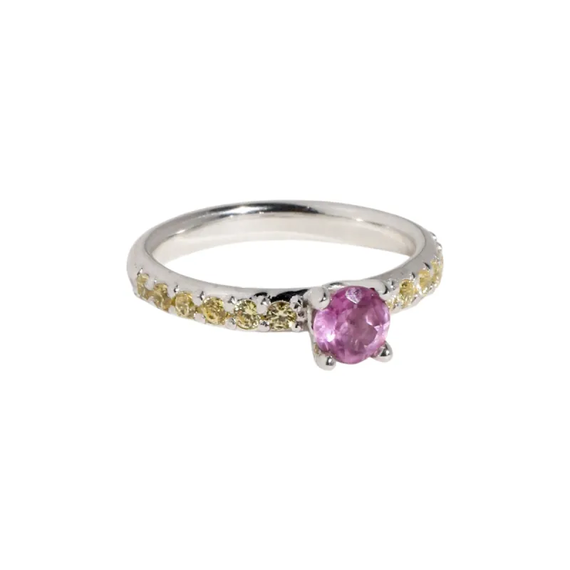PRINCESS PAVE RING - ROSE/YELLOW sold by Ali Golden