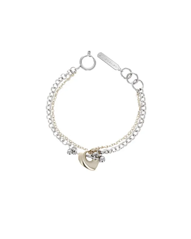 LIU BRACELET - GOLD & PALLADIUM made by Justine Clenquet