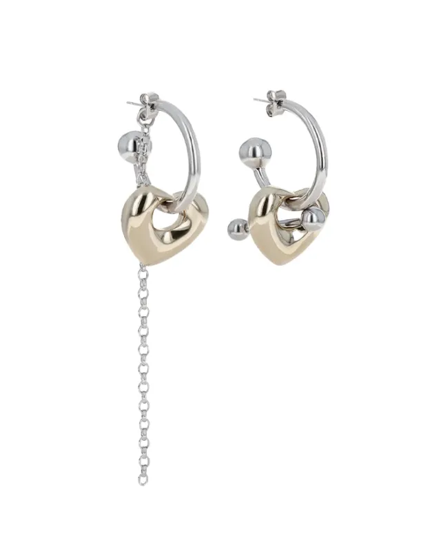LIU EARRINGS - PALLADIUM made by Justine Clenquet