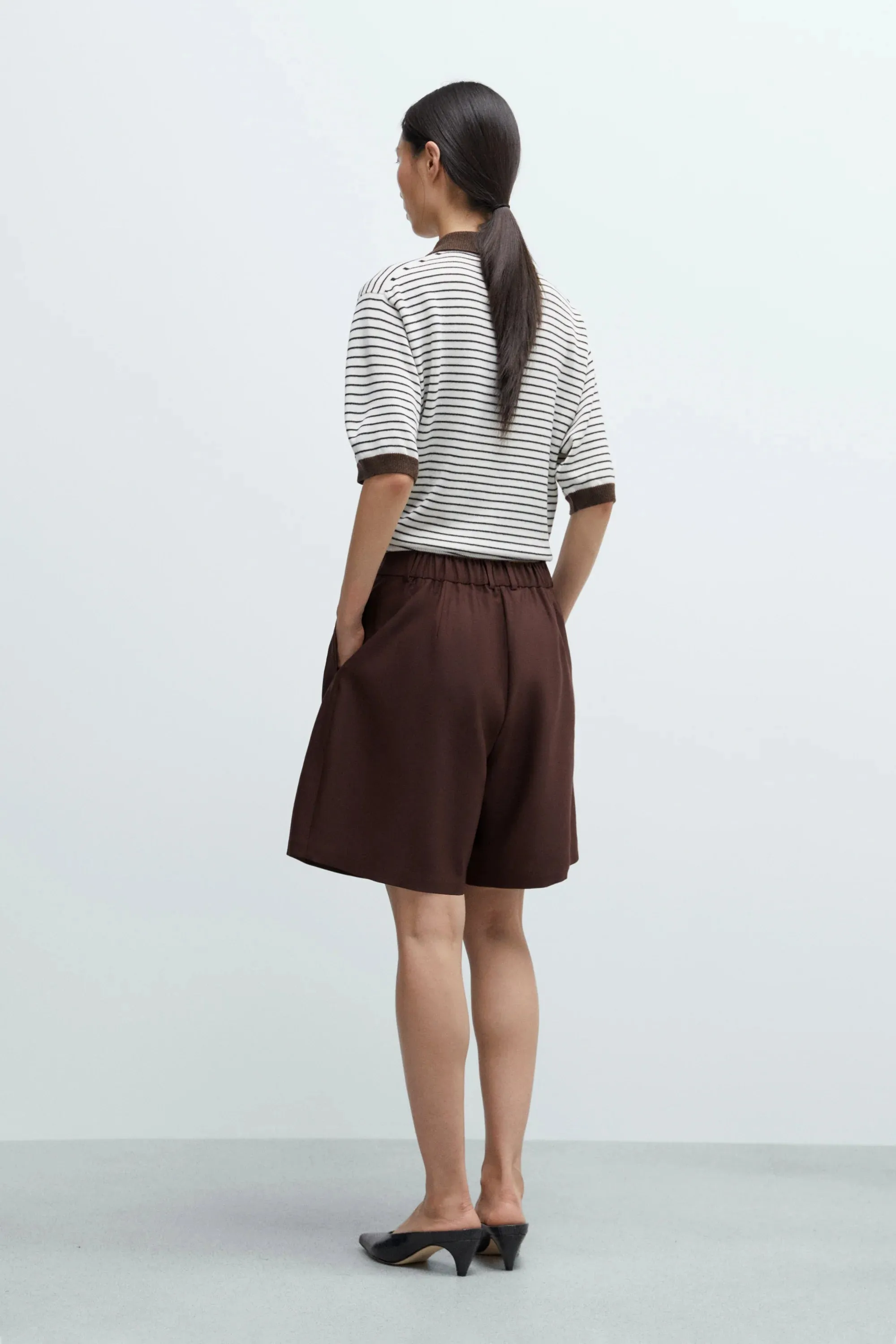 MERINO WOOL STRIPED POLO sold by Ali Golden product image thumbnail 4