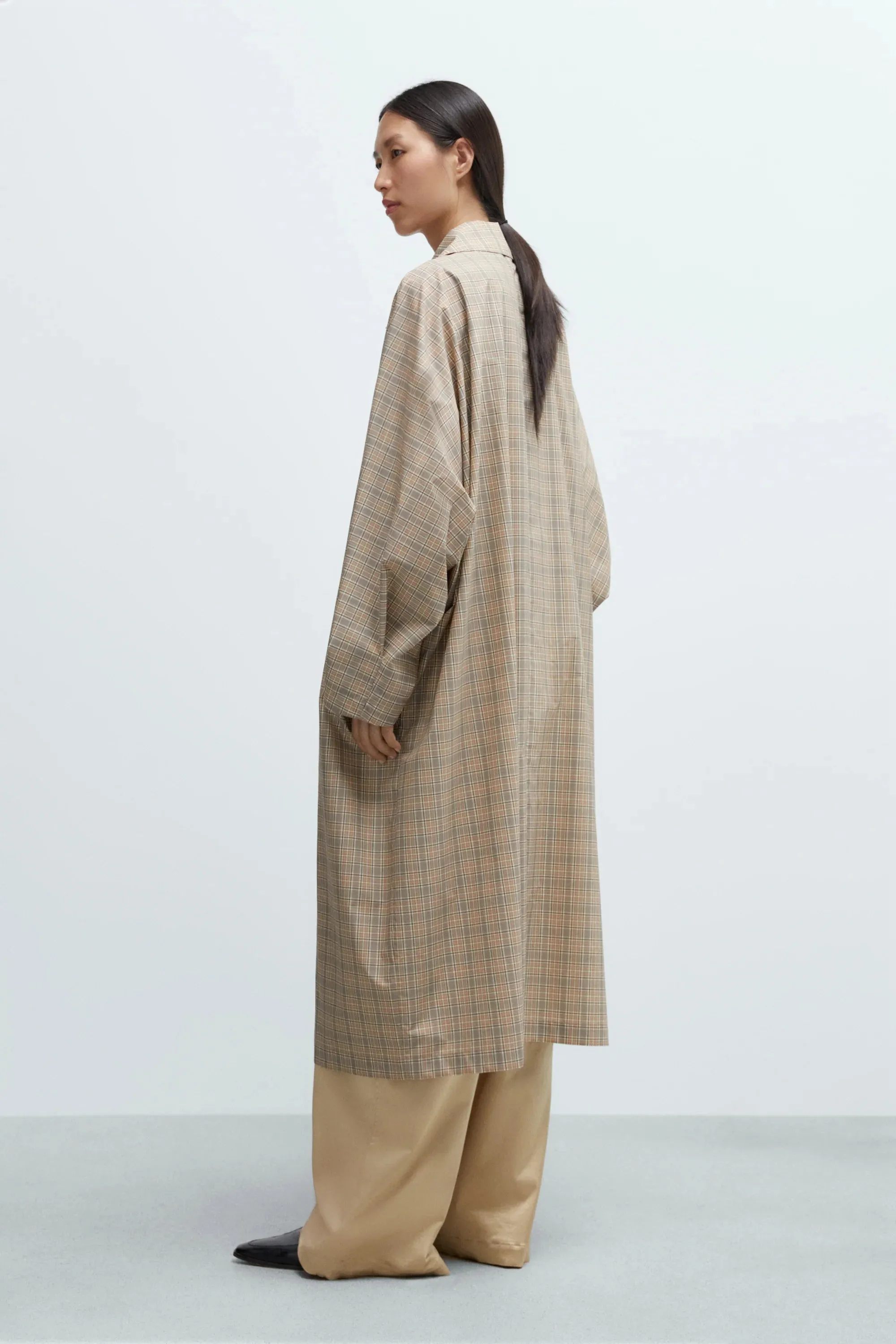 BATWING TRENCH - TARTAN sold by Ali Golden product image thumbnail 4