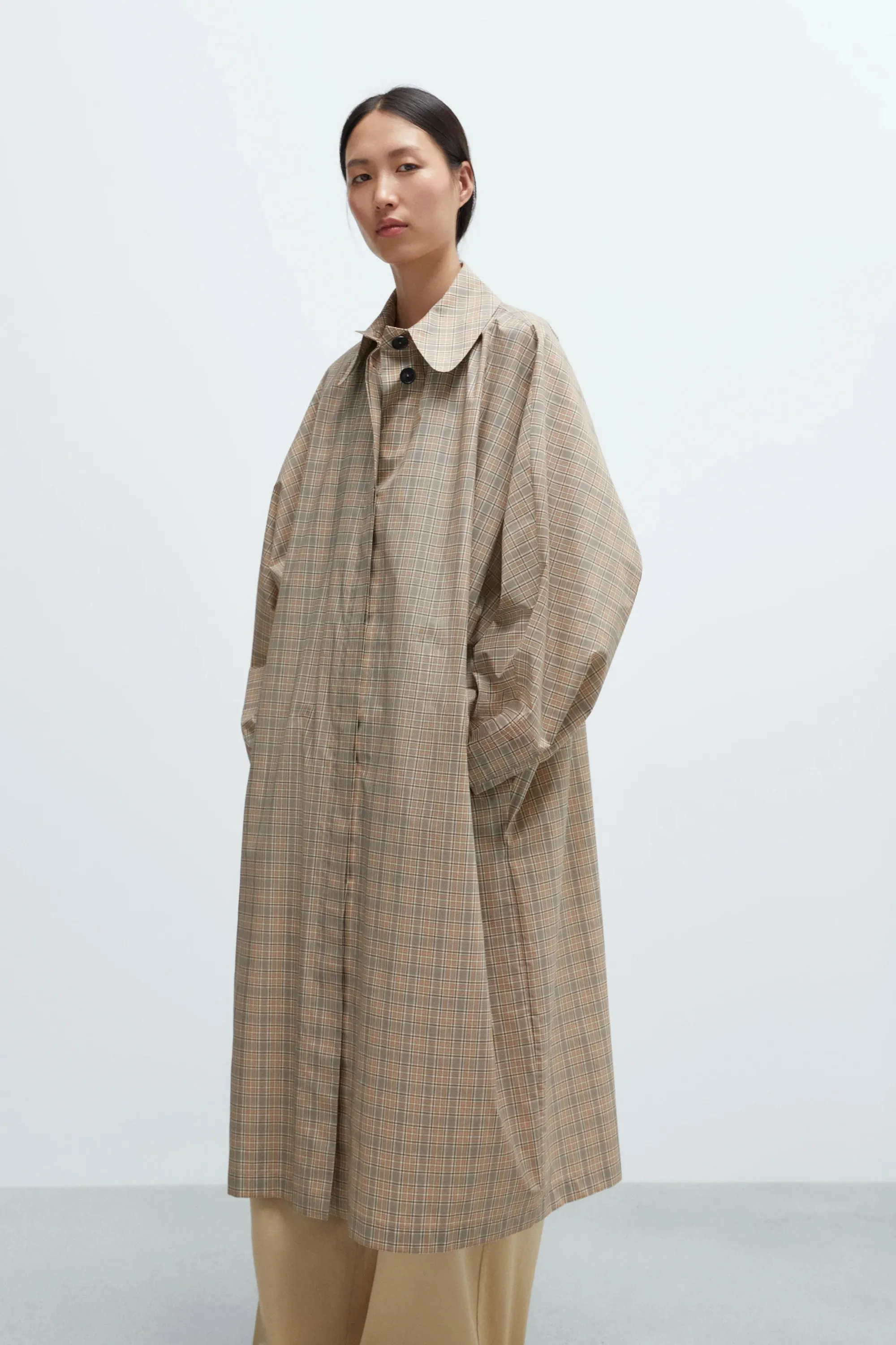 BATWING TRENCH - TARTAN sold by Ali Golden product image thumbnail 3