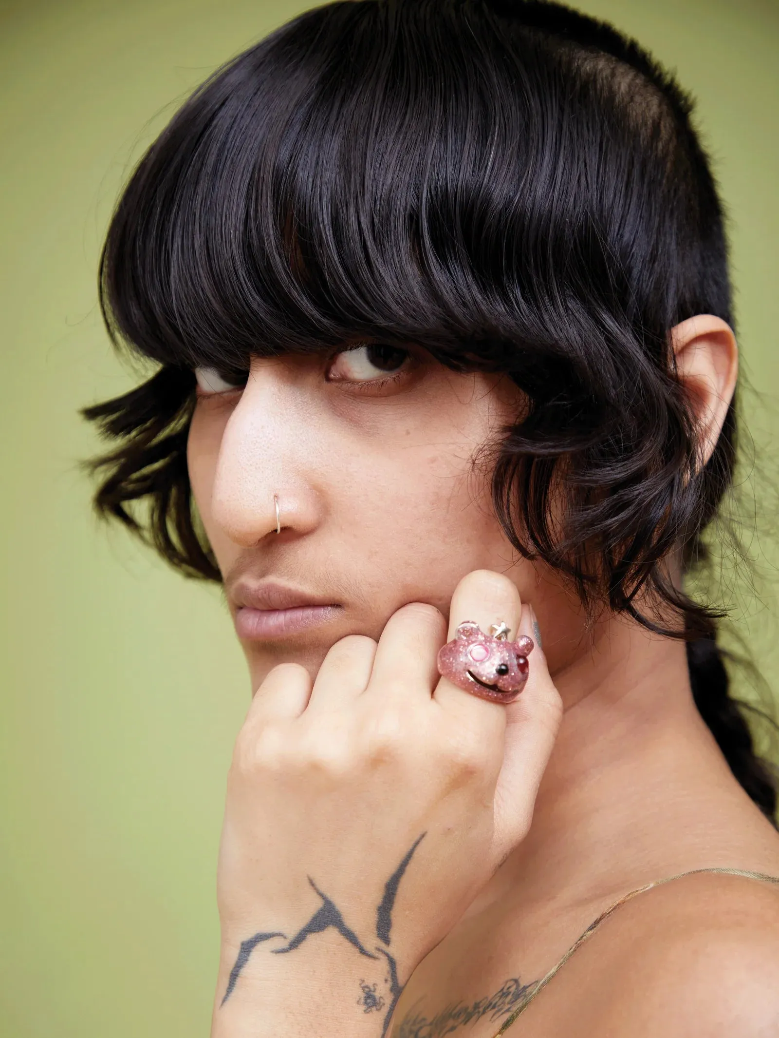 PRINCESS BEAR RING - ROSE GLITTER sold by Ali Golden product image thumbnail 2