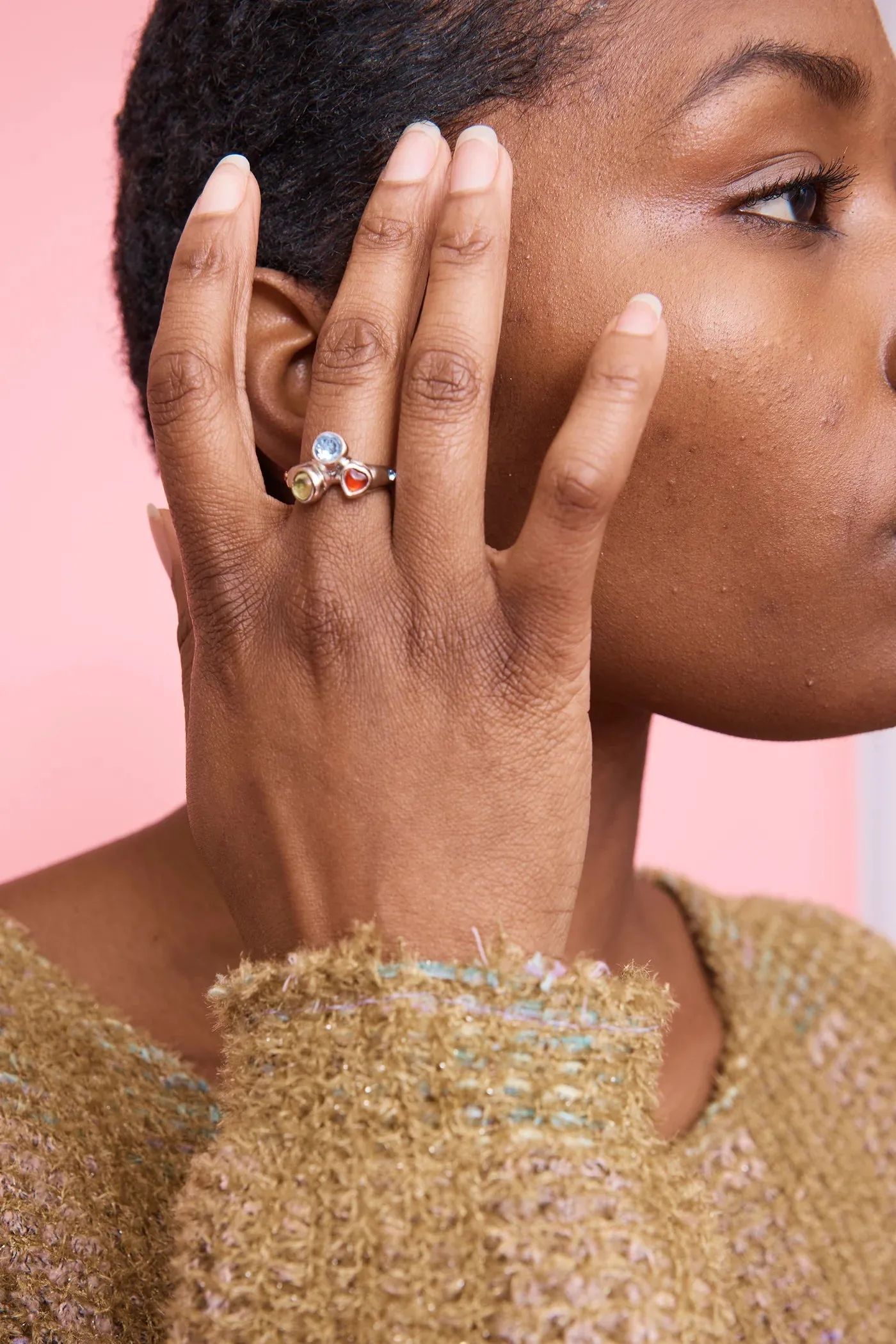 FLORENCE RING - SILVER MULTI sold by Ali Golden product image thumbnail 2