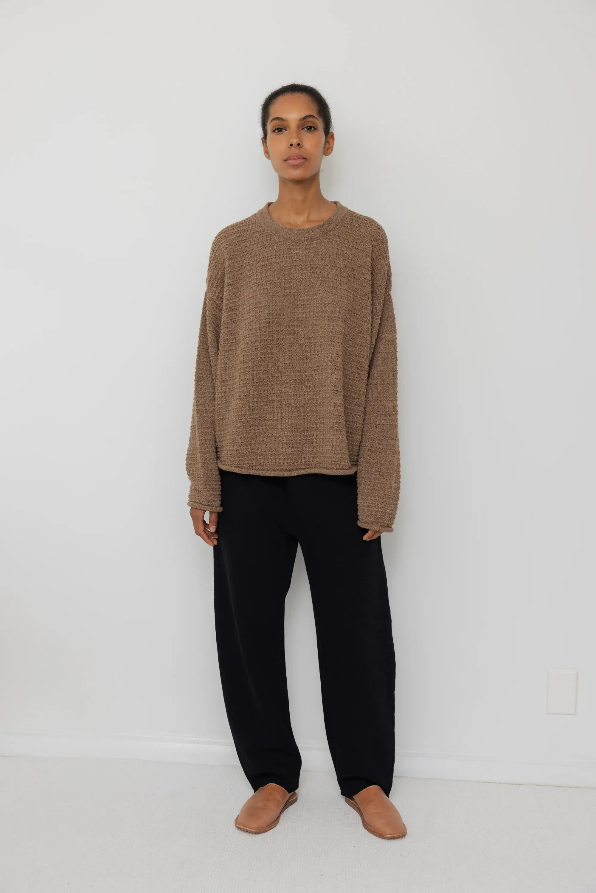 THERMAL SWEATER - CAMEL sold by Ali Golden product image thumbnail 2
