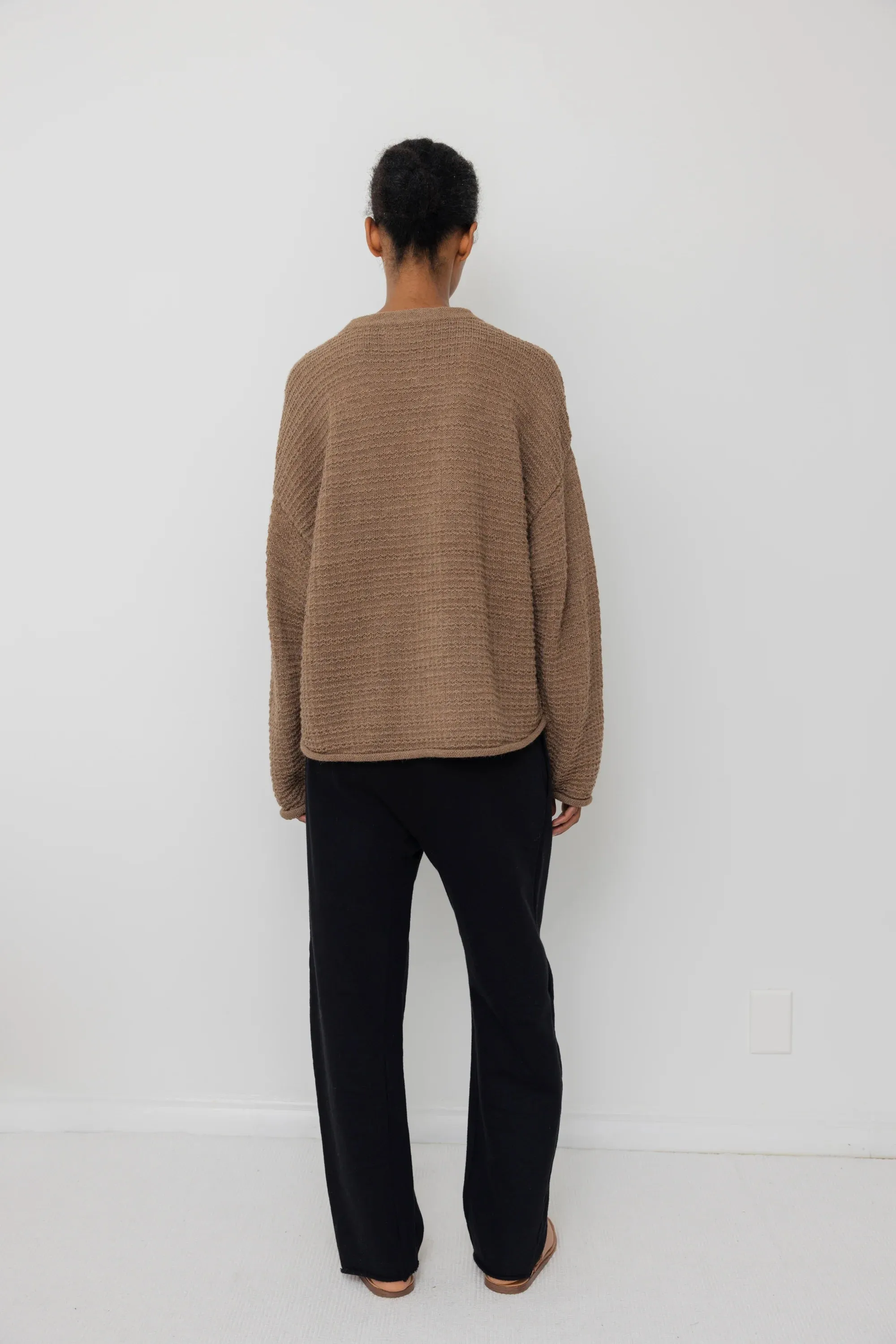 THERMAL SWEATER - CAMEL sold by Ali Golden product image thumbnail 3