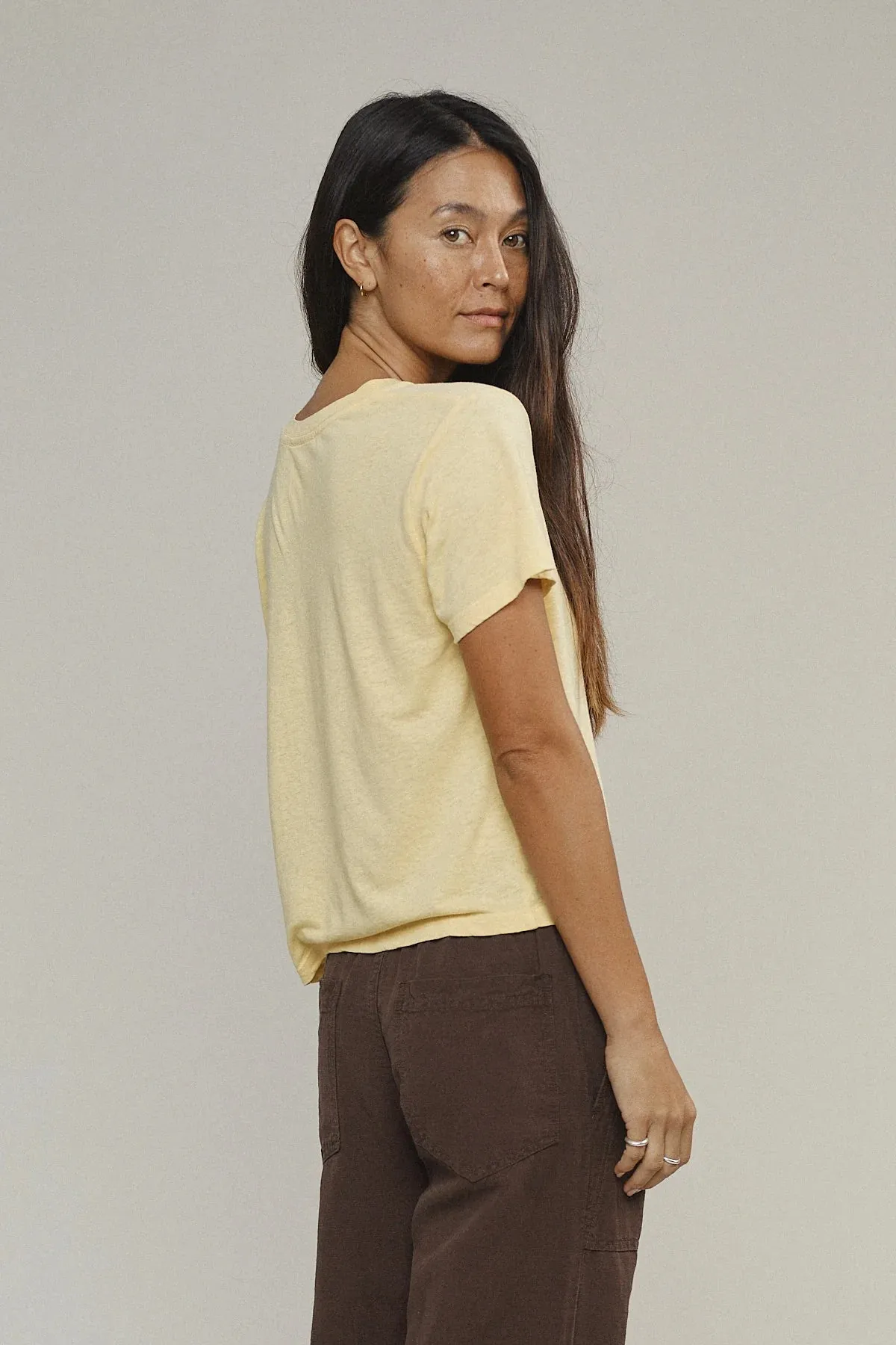 CROPPED LOREL TEE - BURNT ORANGE sold by Ali Golden product image thumbnail 3