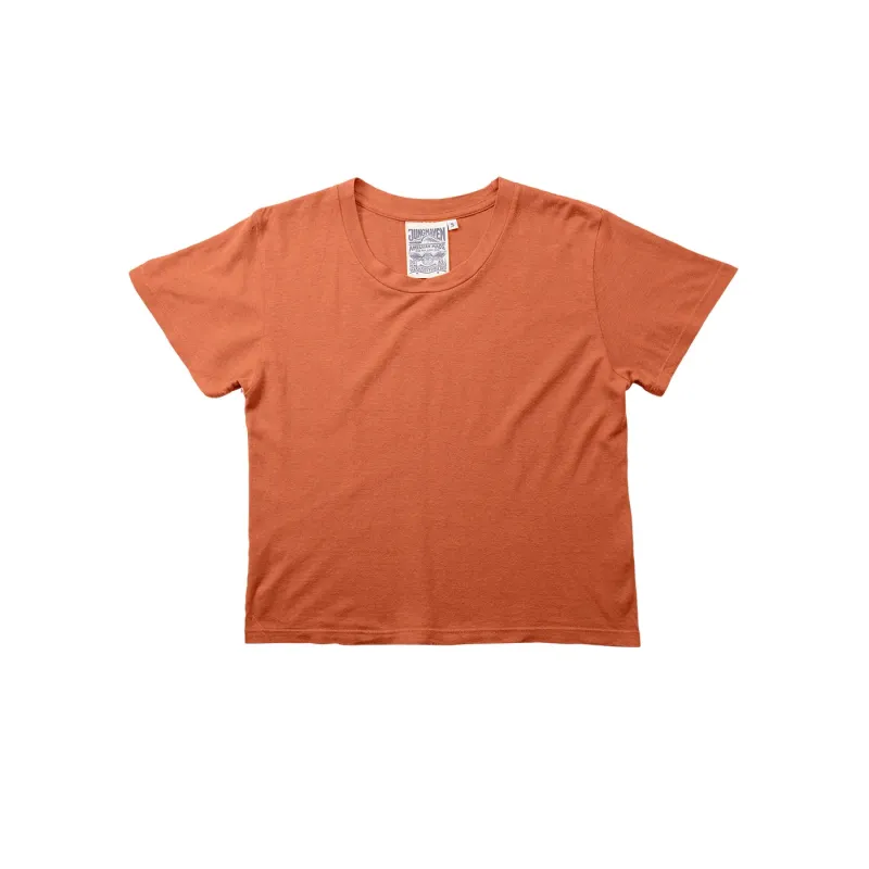 CROPPED LOREL TEE - BURNT ORANGE sold by Ali Golden
