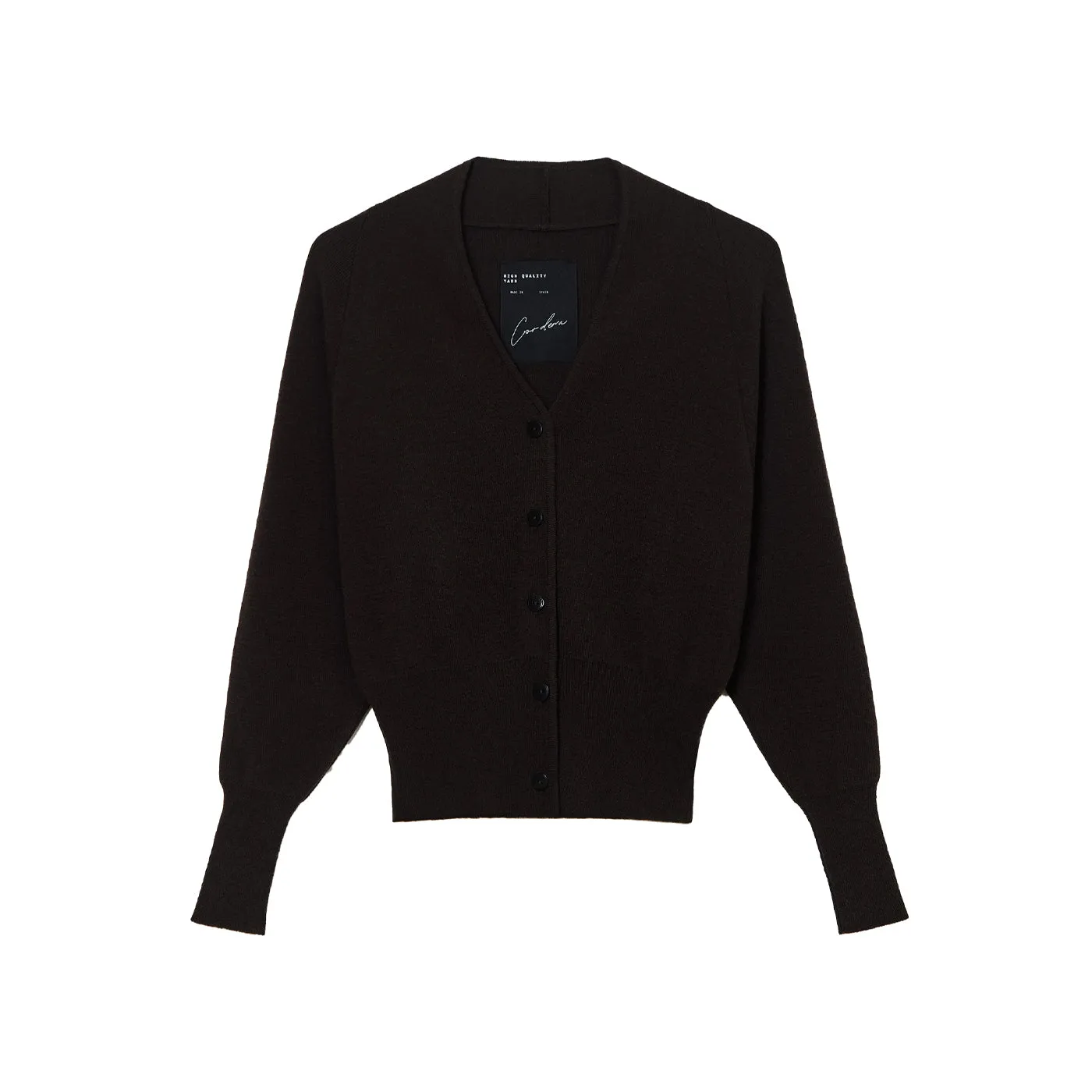 MERINO & CASHMERE CARDIGAN - BROWN sold by Ali Golden