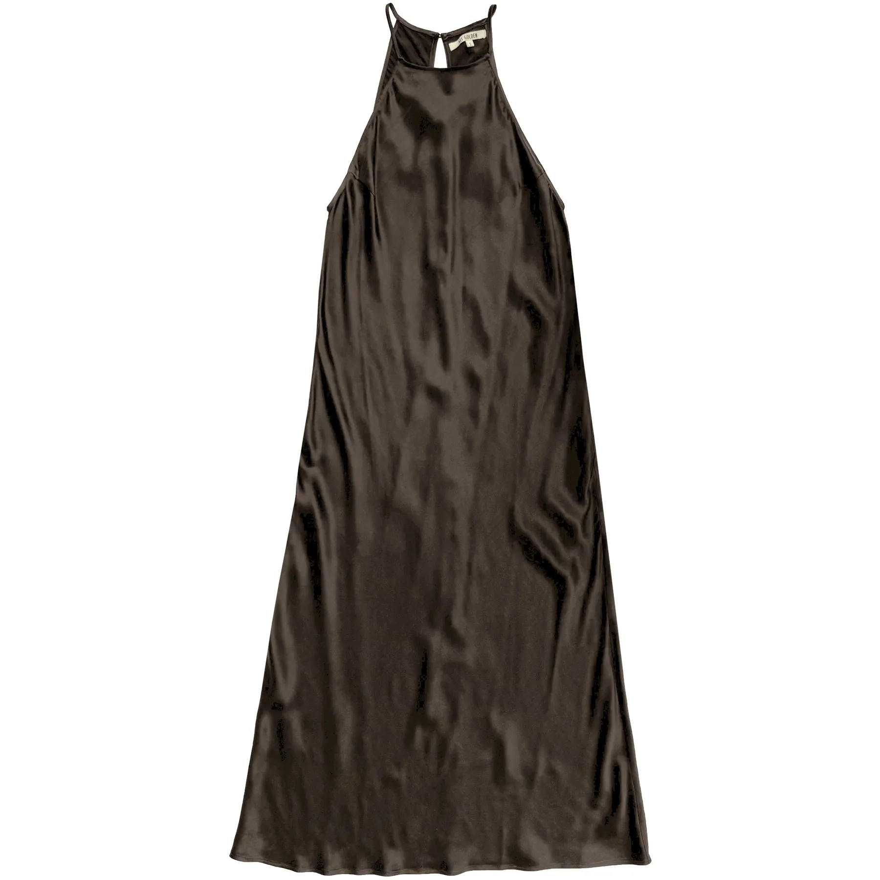 HIGH NECK BIAS DRESS - DARK TAUPE sold by Ali Golden
