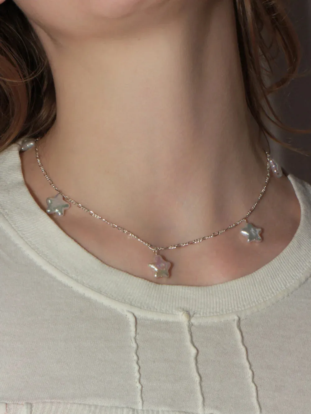 SEEING STARS NECKLACE - WHITE sold by Ali Golden product image thumbnail 2