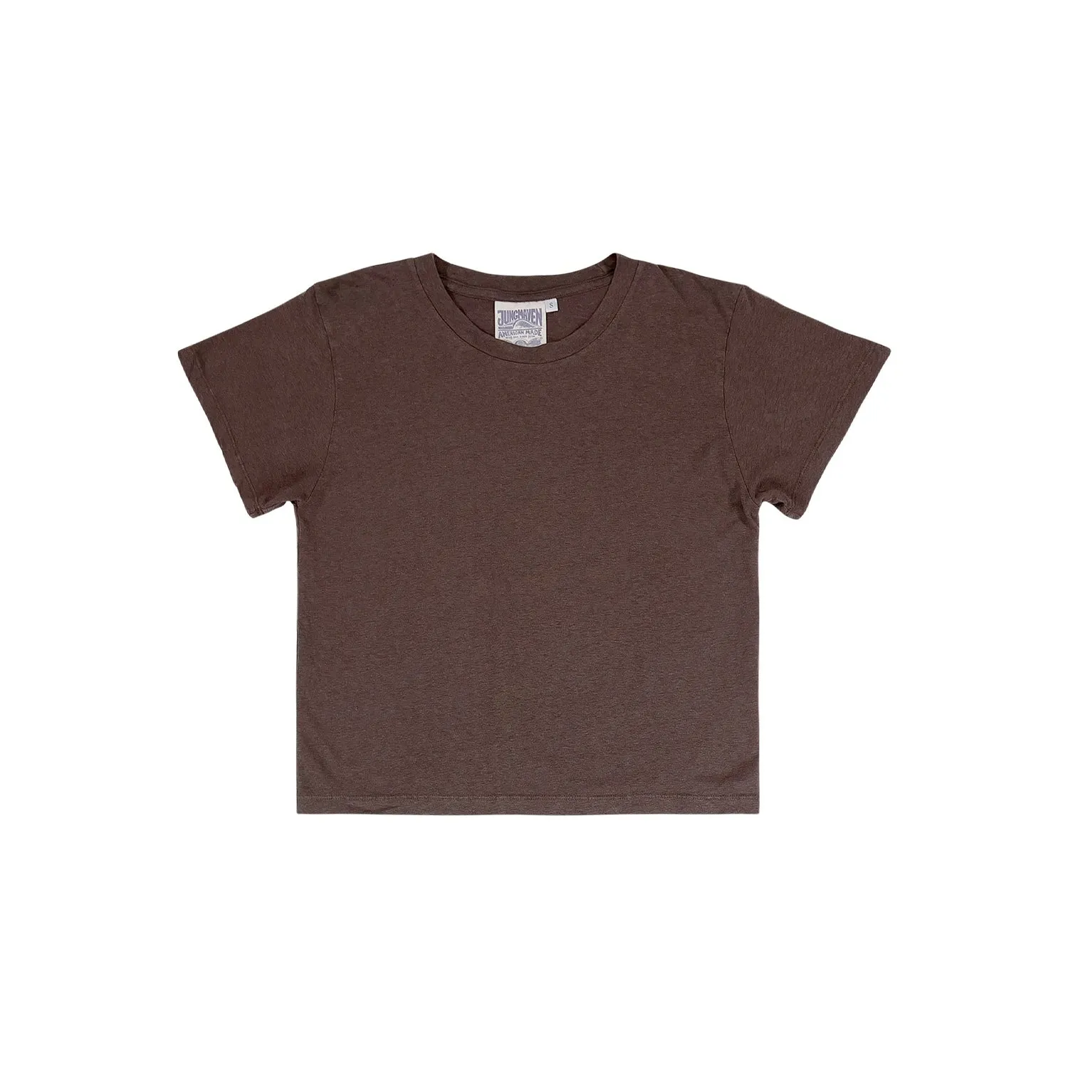 CROPPED LOREL TEE - COFFEE BEAN sold by Ali Golden