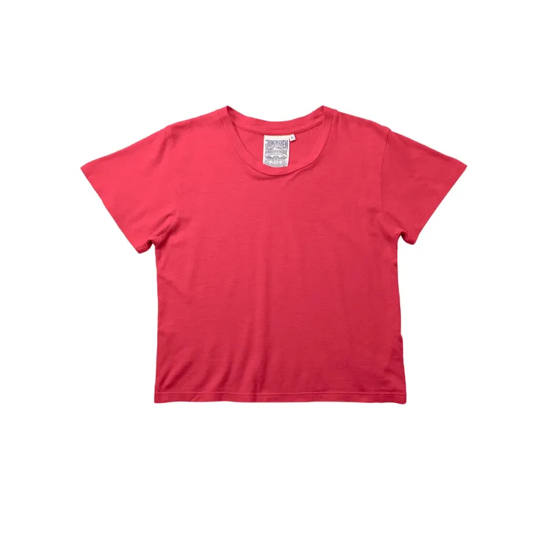 CROPPED LOREL TEE - POPPY RED sold by Ali Golden