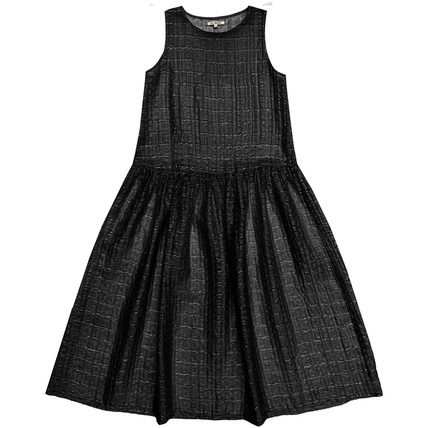 SAMPLE - DROP WAIST TANK DRESS - BLACK sold by Ali Golden