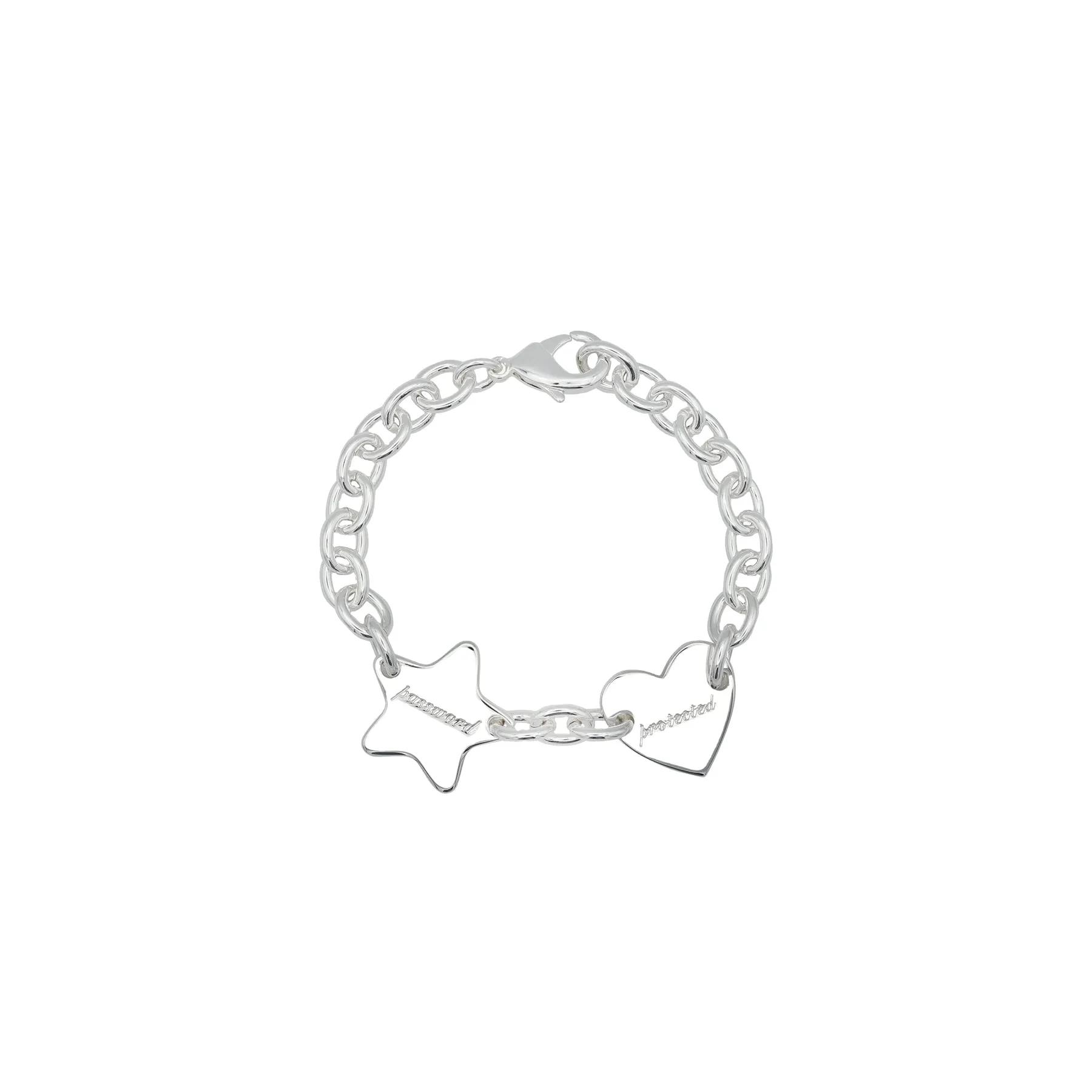 PASSWORD PROTECTED BRACELET - SILVER sold by Ali Golden