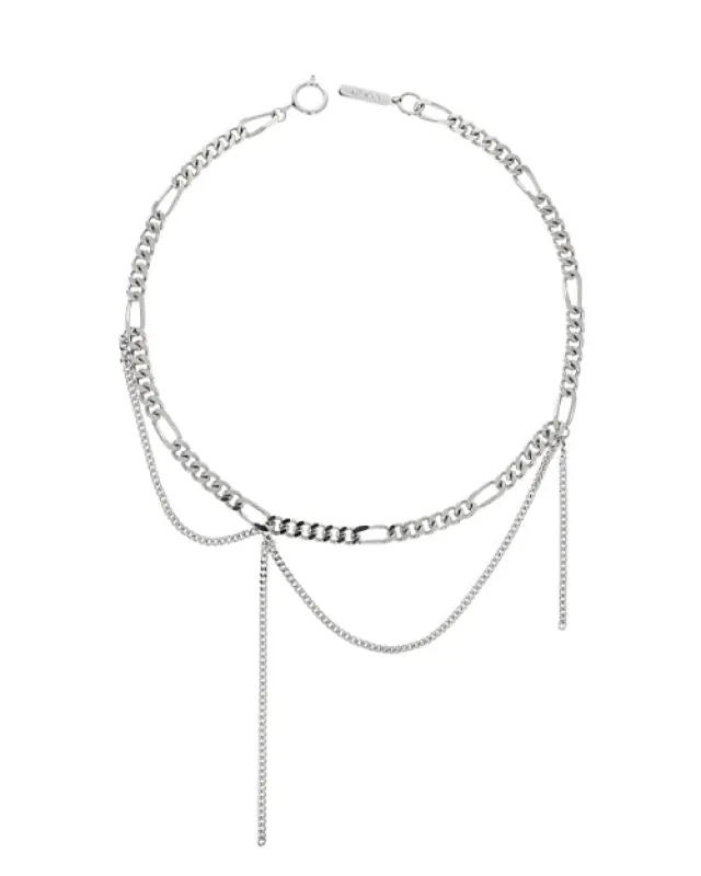 ALENA NECKLACE - PALLADIUM made by Justine Clenquet