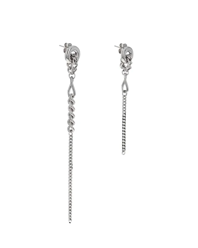 MIKI EARRINGS - PALLADIUM made by Justine Clenquet