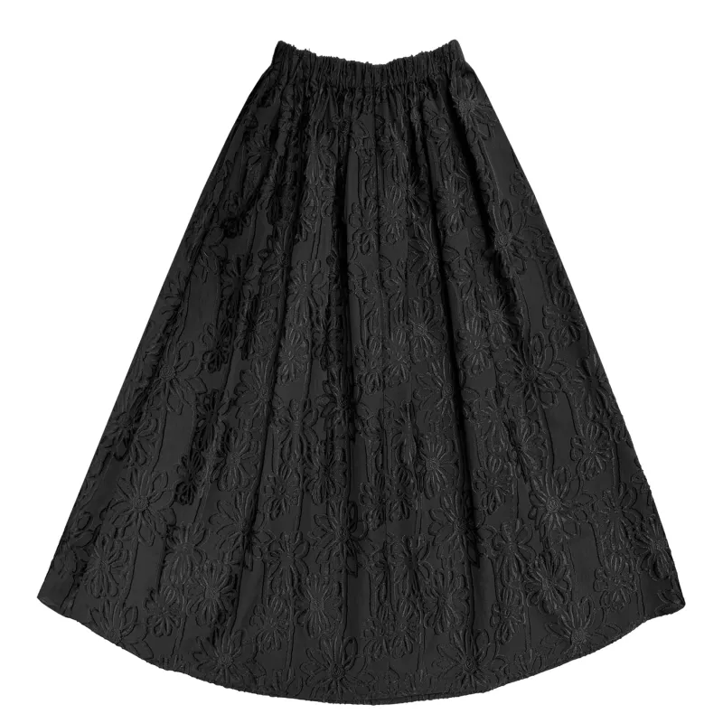 FULL SKIRT - BLACK FLOWER sold by Ali Golden