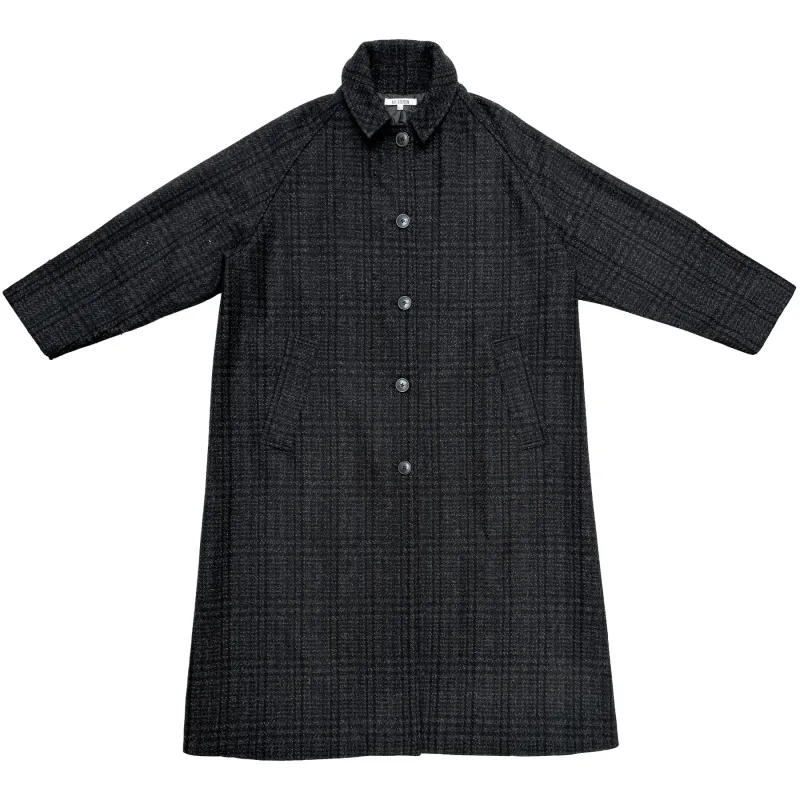 NEW WOOL TRENCH - BLUE/GREY PLAID sold by Ali Golden