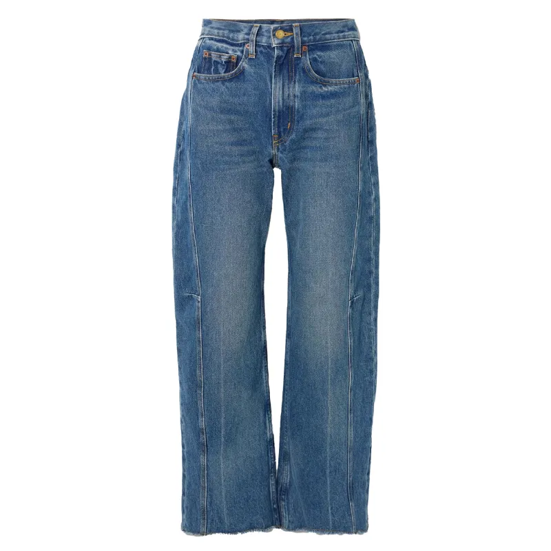 RELAXED LASSO CUFFED - CATE WASH made by B Sides Jeans