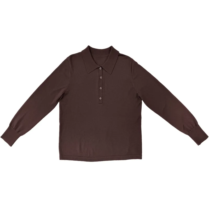 NEW POLO PULLOVER - CHOCOLATE sold by Ali Golden
