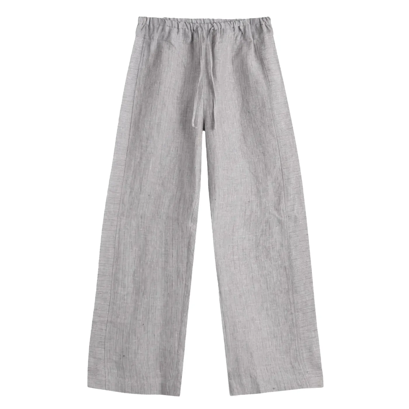 DOUBLE WAIST LINEN PANT - HAZE BLUE sold by Ali Golden