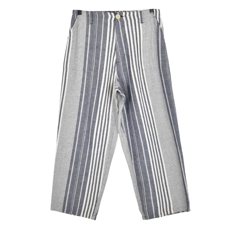 INDIA RANDOM STRIPE PANTS - NAVY sold by Ali Golden