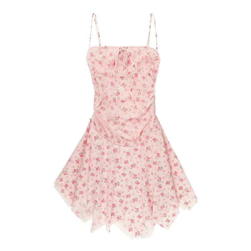 SOFIA DRESS - OFF WHITE/PINK FLORAL sold by Ali Golden