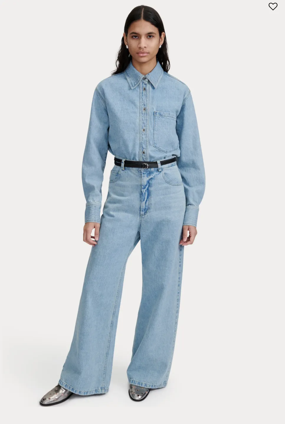 AYO PANT - WASHED MISSION DENIM - CELESTE sold by Ali Golden product image thumbnail 3