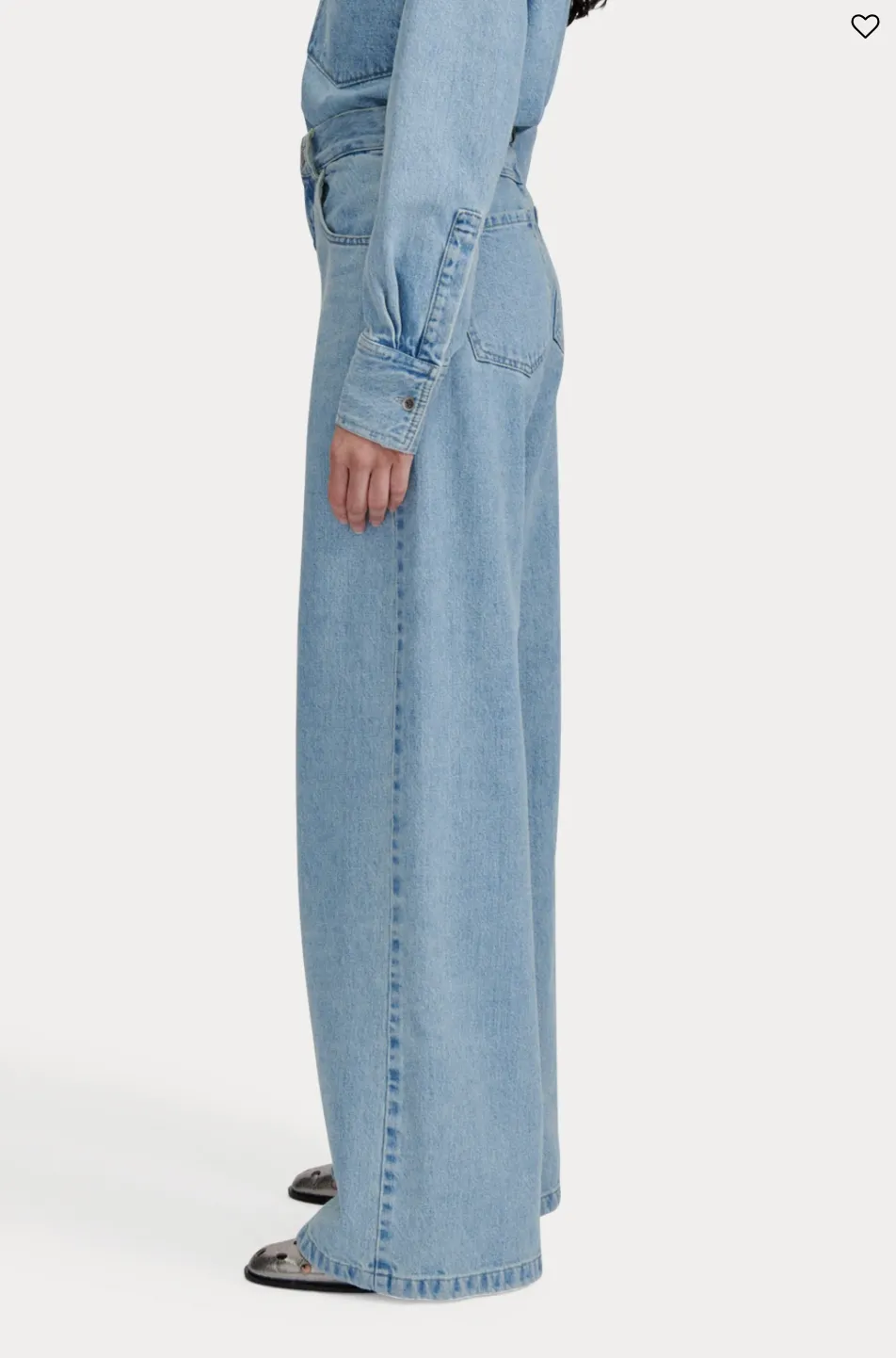 AYO PANT - WASHED MISSION DENIM - CELESTE sold by Ali Golden product image thumbnail 4