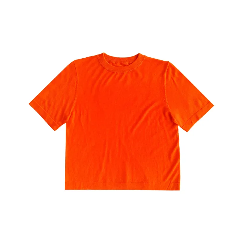 SAMPLE - SPRING KNIT T-SHIRT - POPPY sold by Ali Golden