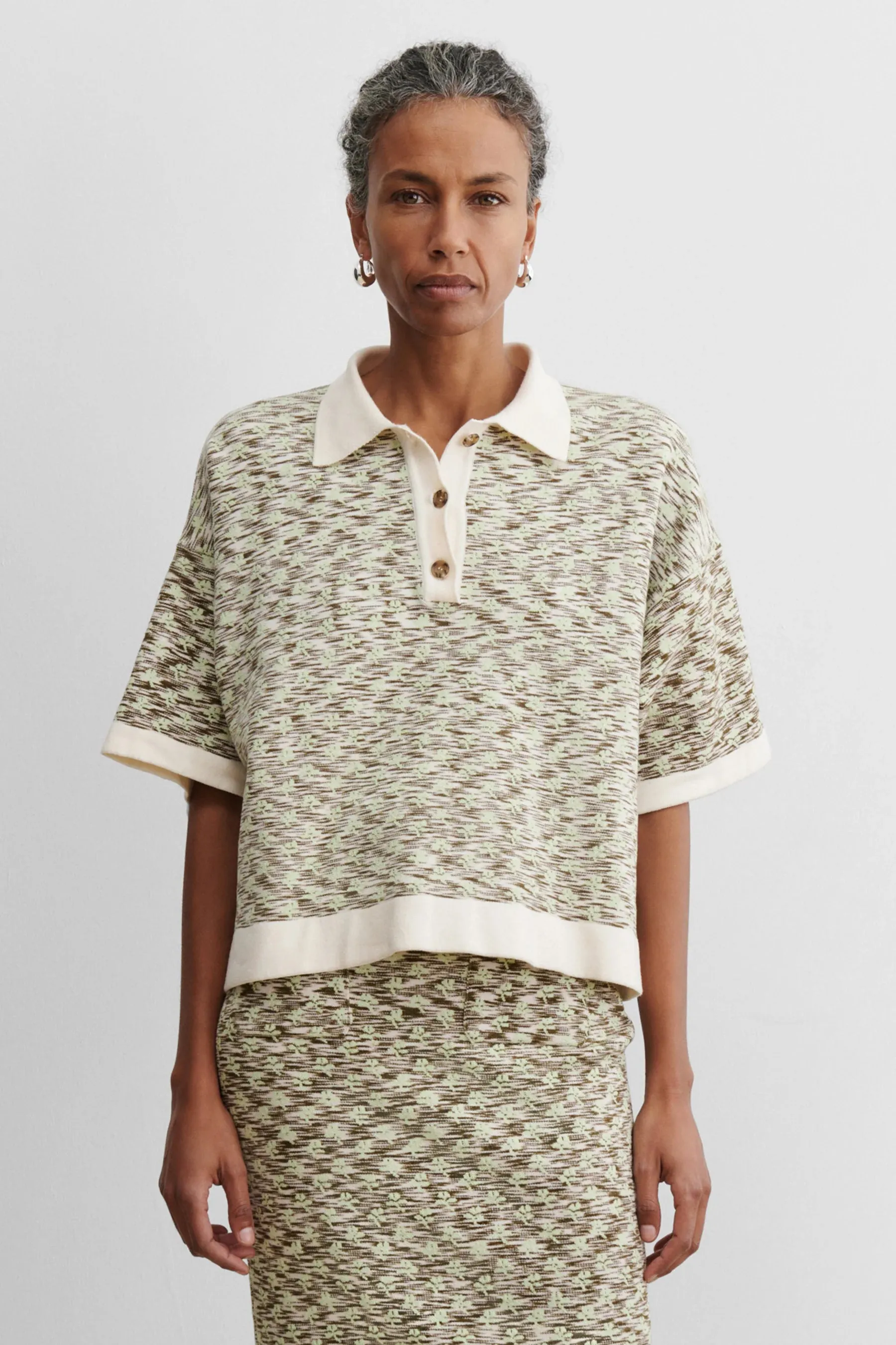 STAUB POLO - SPACE DYE FLORAL sold by Ali Golden product image thumbnail 3