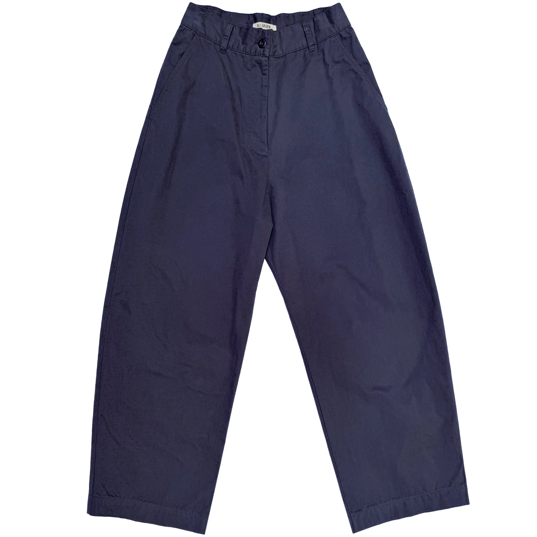 LOOSE BARREL PANT - NAVY sold by Ali Golden