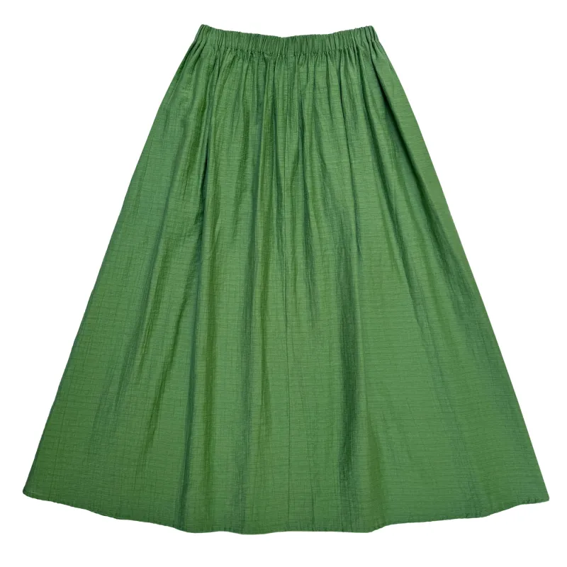 FULL SKIRT - FADED GRASS GREEN made by Ali Golden
