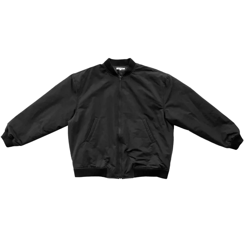 OVERSIZED BOMBER JACKET - BLACK SEERSUCKER sold by Ali Golden