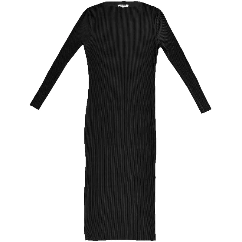 PLEATED MESH DRESS - BLACK made by Ali Golden